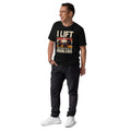 I LIFT SO I DONT HAVE TO FACE MY PROBLEMS Unisex organic cotton t-shirt